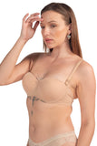 Classic Beige Convertible Bra with Smooth Cups