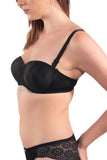 Classic Black Convertible Bra with Smooth Cups