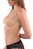 Classic Nude Convertible Bra with Textured Cups